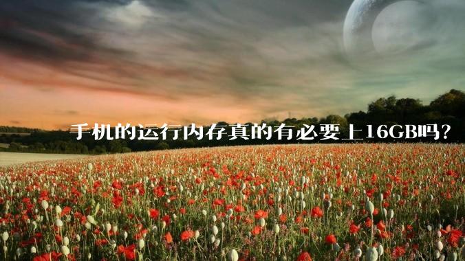 手机的运行内存真的有必要上16GB吗？