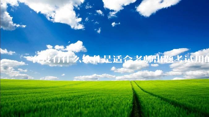 有没有什么软件是适合老师出题考试用的？